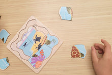 Koala Dream - Wooden Green Sea Turtle 4 layers Life Cycle puzzle