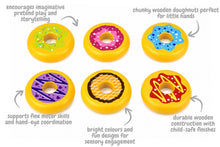 Tooky Toy - Wooden Doughnut Set of 6