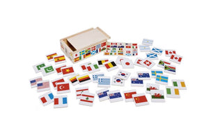 Fun Factory - 48 Pcs Memory Matching Game - Flag