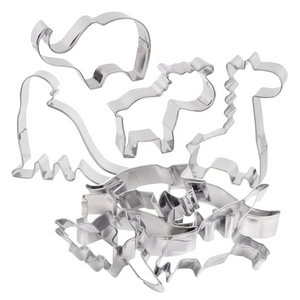 Metal Dough/Cookie Cutters African Animals Set of 5