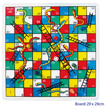 Wooden Snakes and Ladder Board Game FF