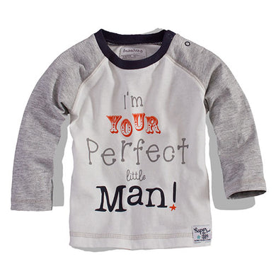 Babaluno - Baby Boys Long Sleeve Top (Fella4GRY/WH)