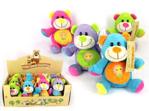 14cm Colourful Bear Plush Toy