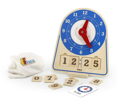 Viga Wooden Learning Clock