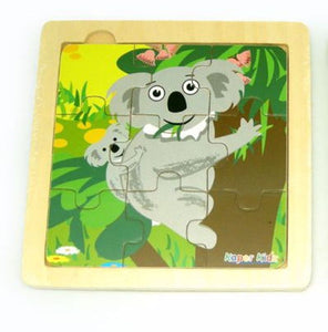 Kaper Kidz - 9 Pcs Wooden KOALA Jigsaw Puzzle