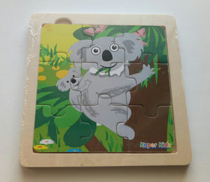 Kaper Kidz - 9 Pcs Wooden KOALA Jigsaw Puzzle