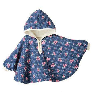 Reversible Winter Hooded Coat with Hood White / Motif Blue