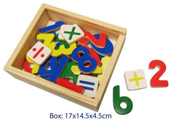 Fun Factory - 37 Pcs Wooden Magnetic Numbers