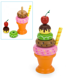 Viga - Wooden Stacking Ice Cream Sundae