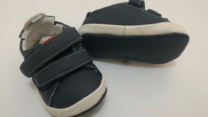 Playette Benji Navy Twin Strap Pre-walker Shoes