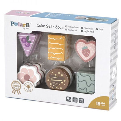PolarB by Viga - Wooden Cakes Set (6pcs)