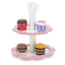 Viga - 9 Pcs Wooden High Tea Cake Set / Cupcakes with Stand