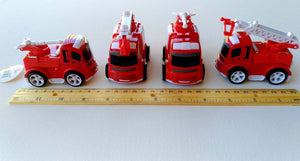 1x Die Cast Friction Fire Engine