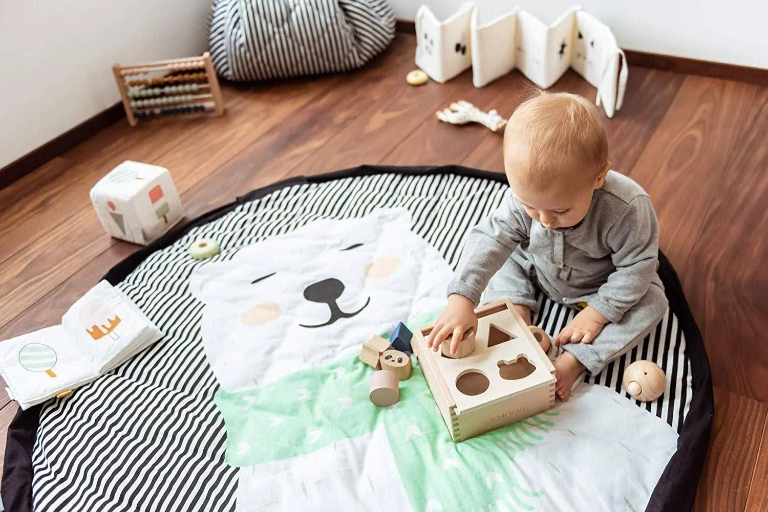 Polar bear baby play hot sale mat