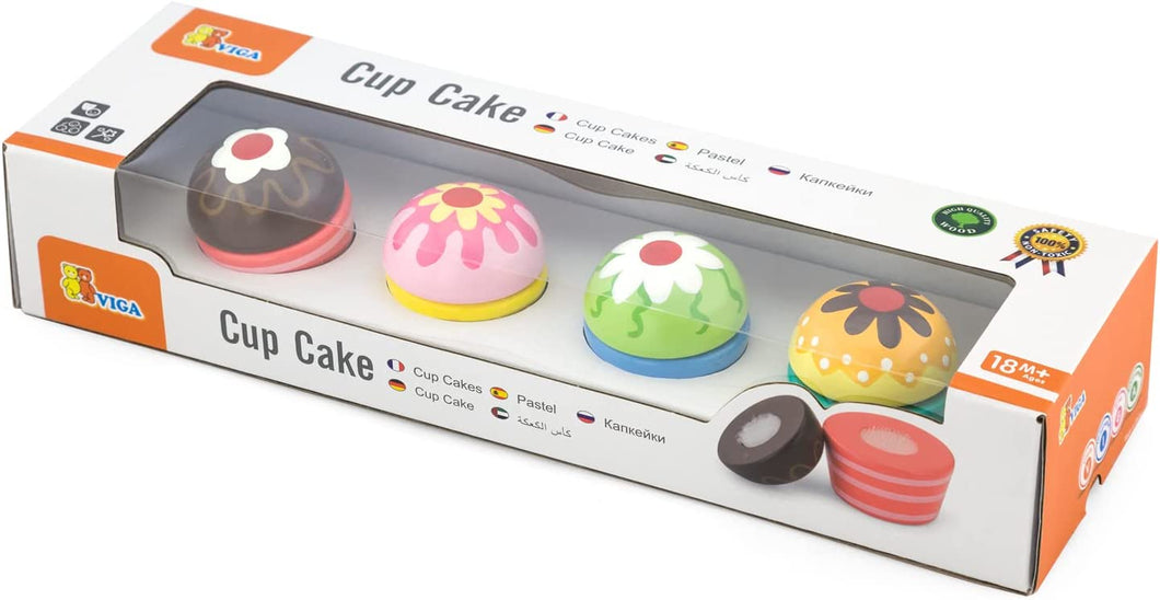 Viga - Wooden Cup Cake Set