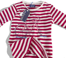 Minoti - Girls Striped Long Sleeves Top (Petal3Red)