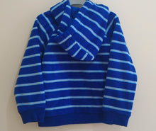 Minoti - Boys Striped Fleece Hooded Top (Scooter7)