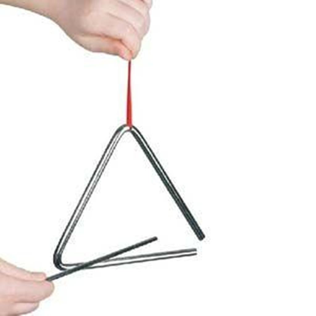 TRIANGLE MUSICAL EN ACIER DE 16 CM