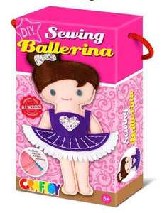 DIY Ballerina Sewing Doll Kit with safety needle