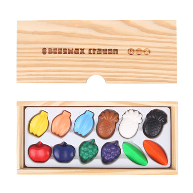 Jar Melo Beeswax Crayon Set - COLORFUL FRUIT