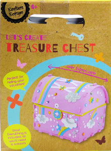 Krafters Korner DIY Craft Kit - LET'S CREATE TREASURE CHEST