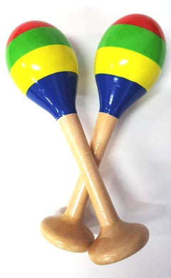 Wooden Maracas with base - Set of 2 - 20 cm