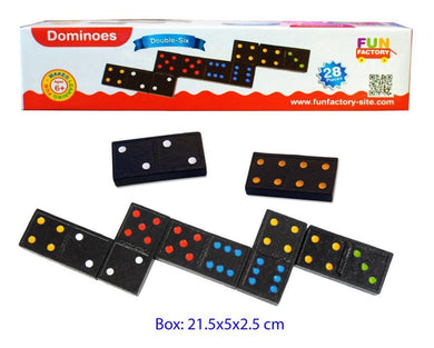 Fun Factory Wooden Double - Six Dominoes (28 Pieces)