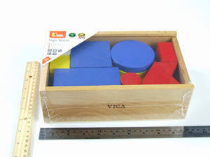 Viga - 48 Pcs Wooden Logic Blocks in box