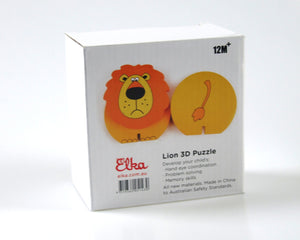 Elka Wooden Lion 3D Puzzle
