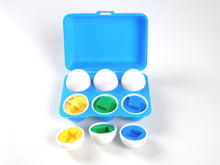 12 Pcs (6 eggs) Shape Egg Puzzle Set in Plastic Case