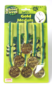 6 Gold Medal Reward Toy Set