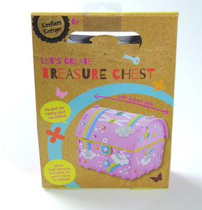 Krafters Korner DIY Craft Kit - LET'S CREATE TREASURE CHEST