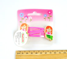 2 Pcs Wooden Kids Hair Clips  - Mermaid