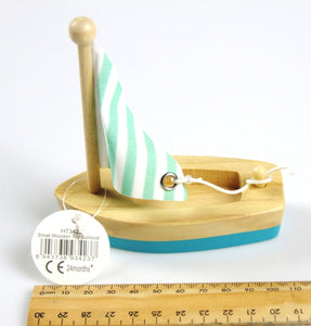 Wooden Toy Sail Boat (small)