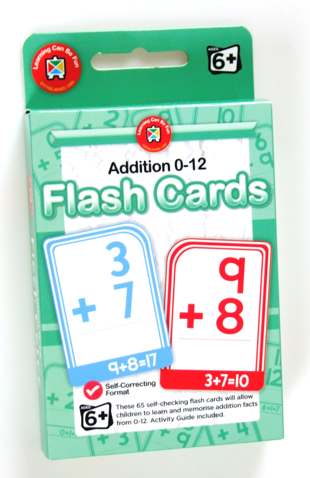 Addition 0-12 Flash Cards