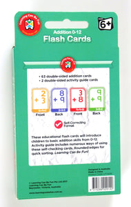Addition 0-12 Flash Cards