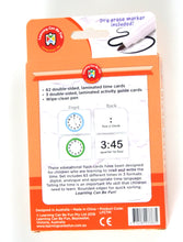 Write & Wipe Time Flash Cards with Dry erase Marker