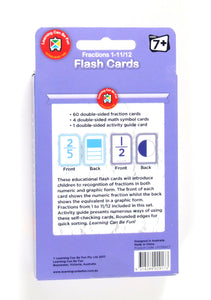 Fractions 1-11/12 Flash Cards