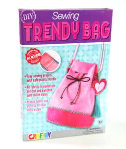 DIY Trendy Suede Bag Sewing Kit with safety needle