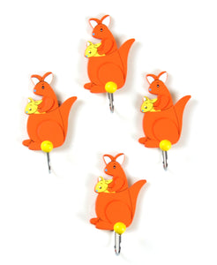 Kaper Kidz - Set of four Wooden Kangaroo Hook