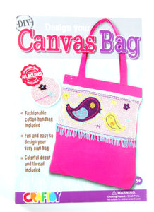 DIY Design Your Canvas Bag BIRD Sewing Kit with safety needle