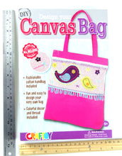 DIY Design Your Canvas Bag BIRD Sewing Kit with safety needle