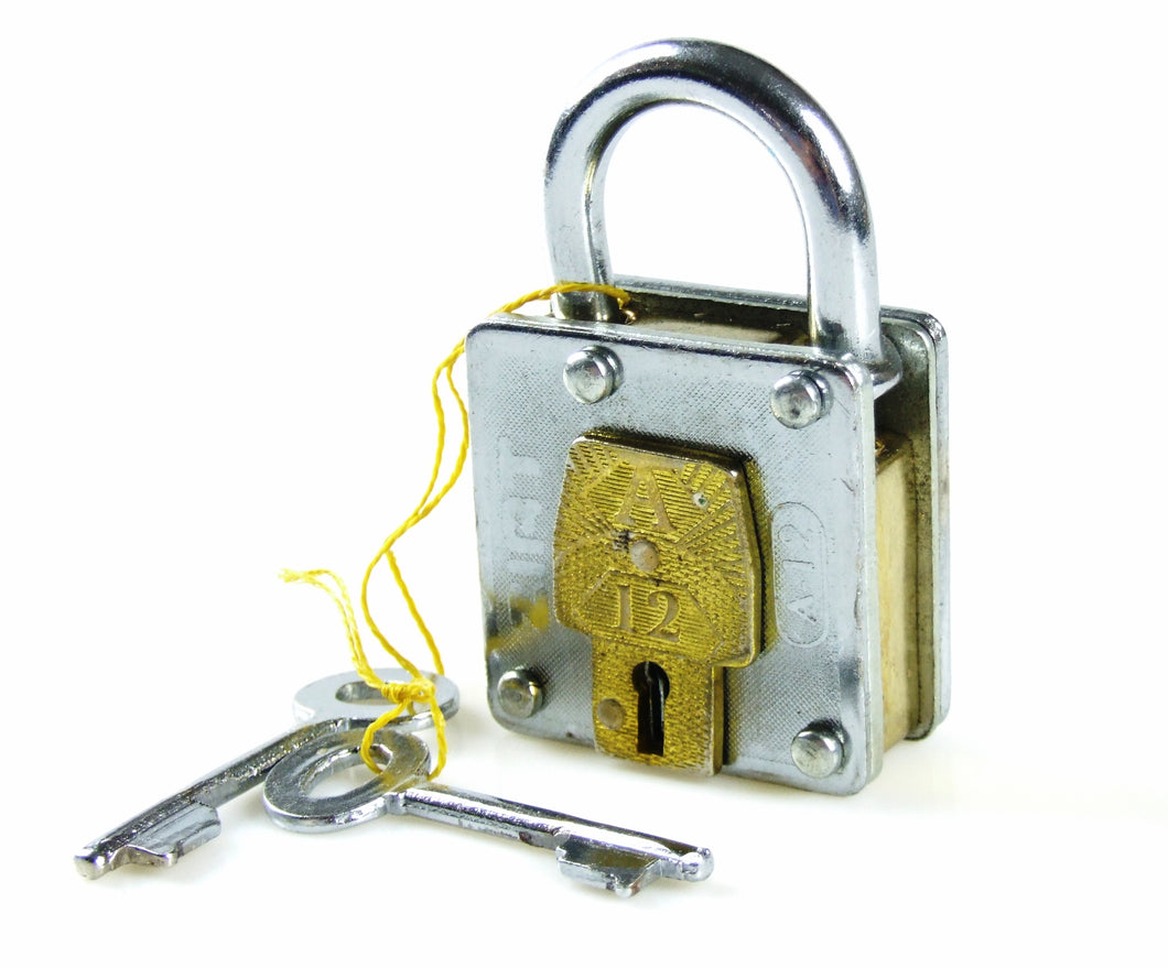 Tricky brass & steel Mystery Padlock