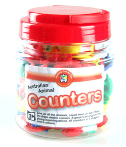 Learning Can Be Fun Australian Animal Counters - Jar of 48