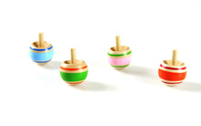 Toyslink Flip Over Wooden Spinning top