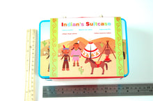 Wooden Indian Set in a tin Case