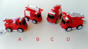 1x Die Cast Friction Fire Engine