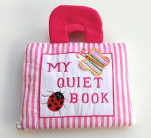 My Quiet Activity Cloth Book - Stripe PINK