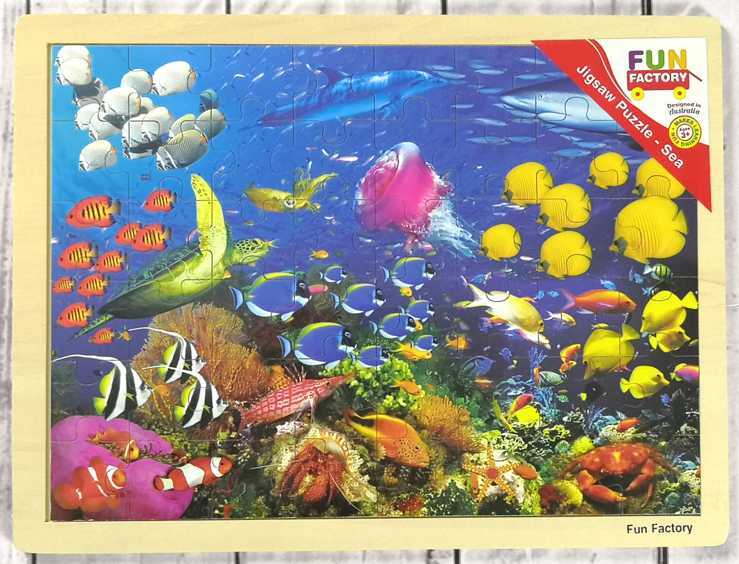 48 Pcs Large Wooden SEA LIFE  Jigsaw Puzzle (ORT33805)