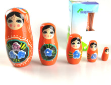 Wooden Lady Nesting Dolls Set